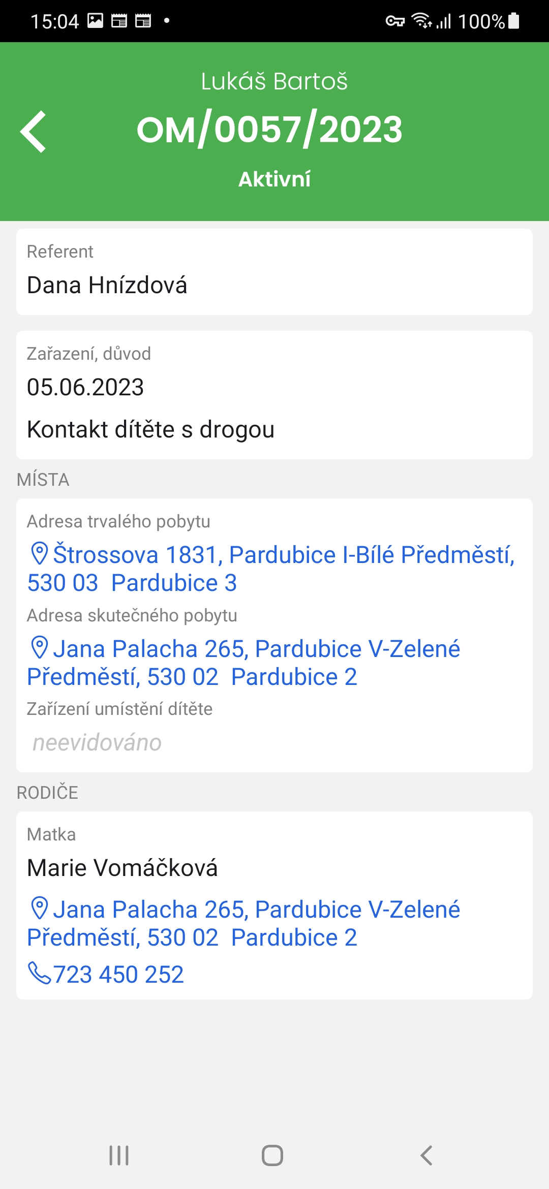Mobilní aplikace pro práci v terénu